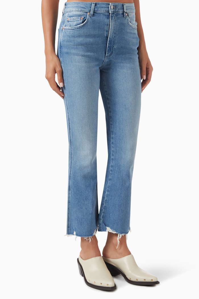 

Bella Crop Flared Jeans, Blue
