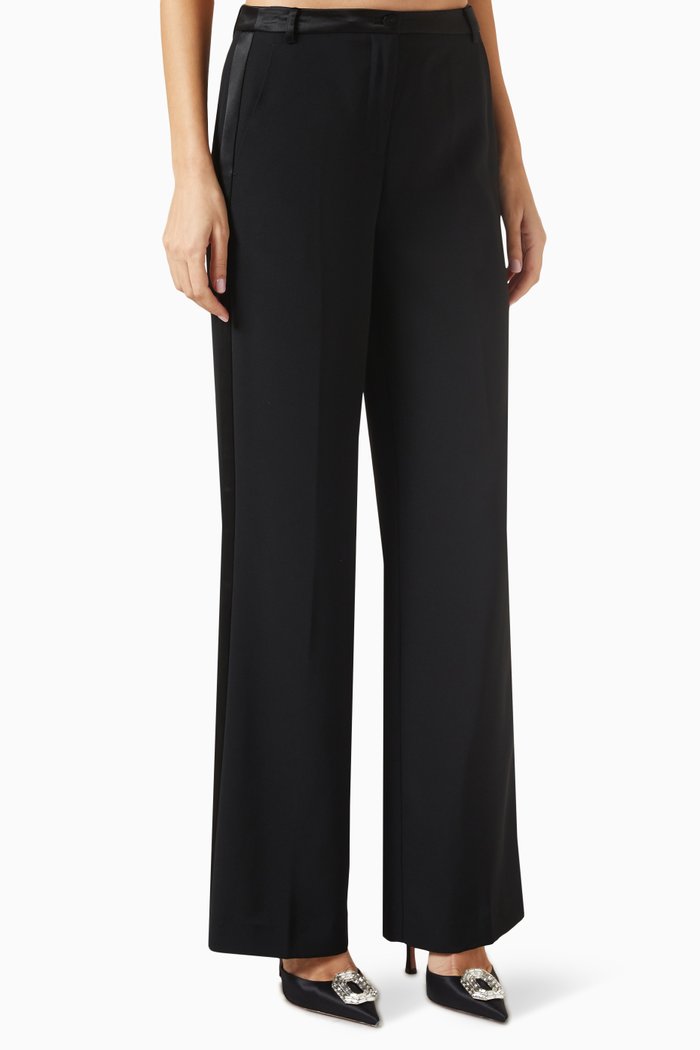 

Soren Low-rise Pants in Hammered Satin, Black