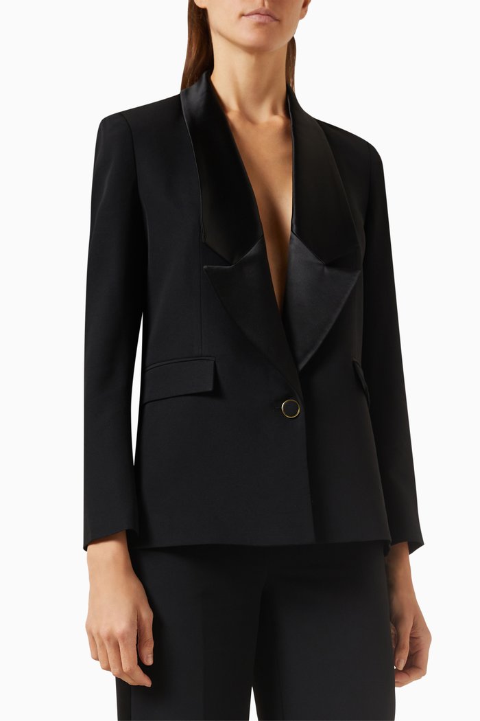 

Stacy Tuxedo-style Blazer, Black