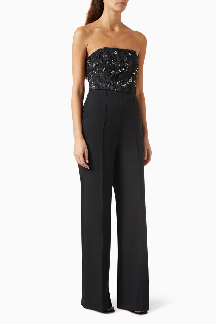 

Spencer Beaded Jumpsuit, Black