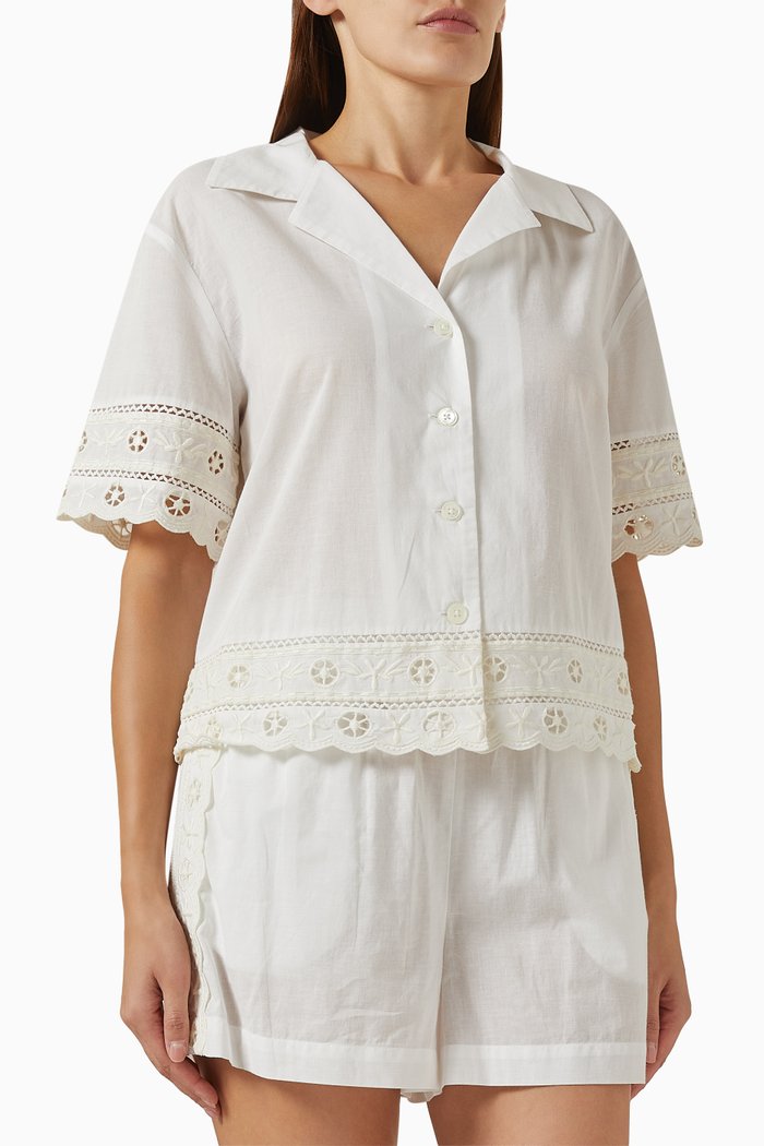 

Arabella Top in Cotton, White