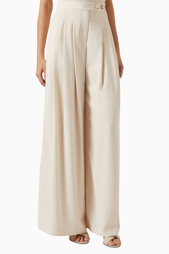 

Flori Pants in Satin, Neutral