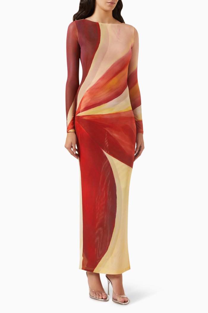 Aphrodite Maxi Dress, Orange