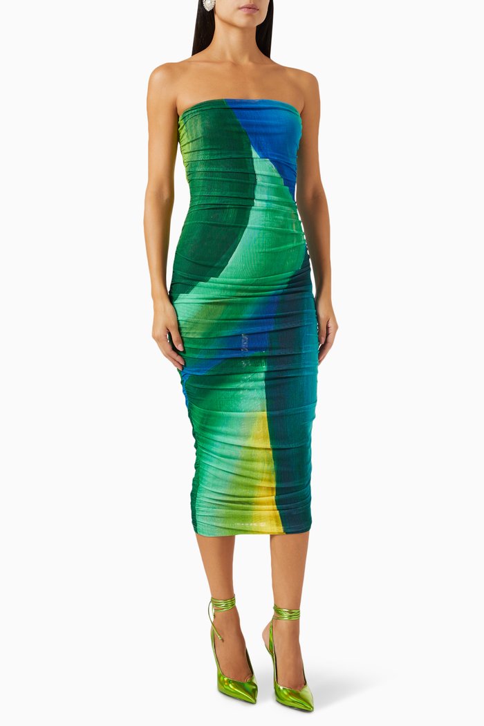 

Hera Strapless Dress, Green