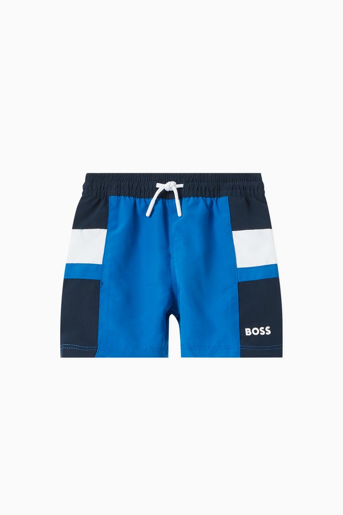 

Colour-block Swim Shorts, Blue