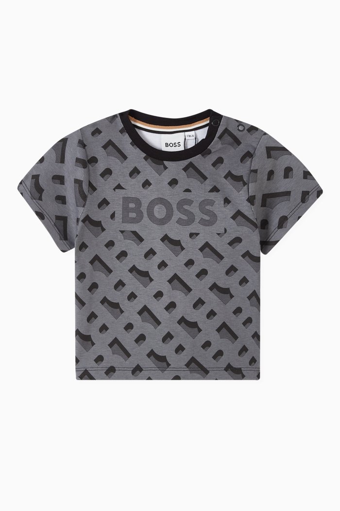 

Monogram Logo T-shirt in Cotton, Black