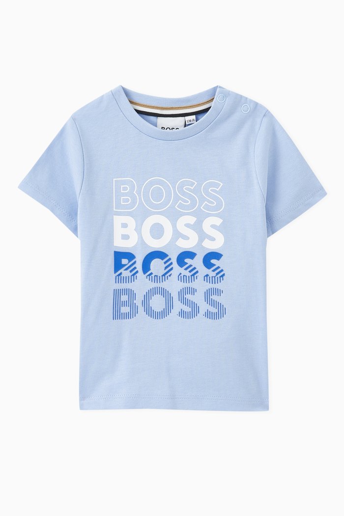 

Logo T-Shirt in Cotton, Blue