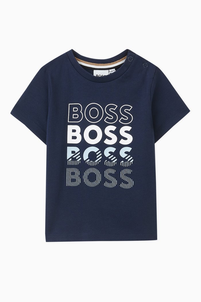 

Logo T-Shirt in Cotton, Blue