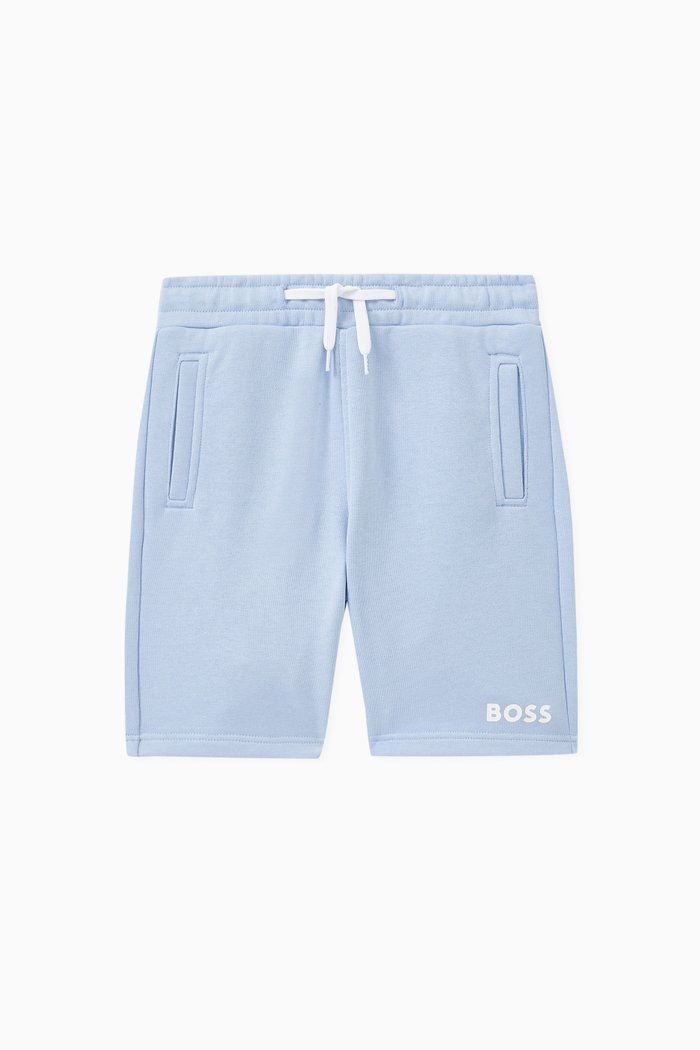 

Logo Shorts in Cotton, Blue