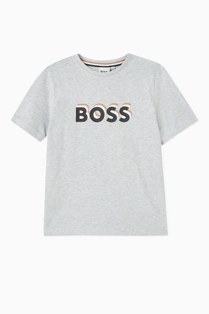 

Logo T-shirt in Cotton Jersey, Grey