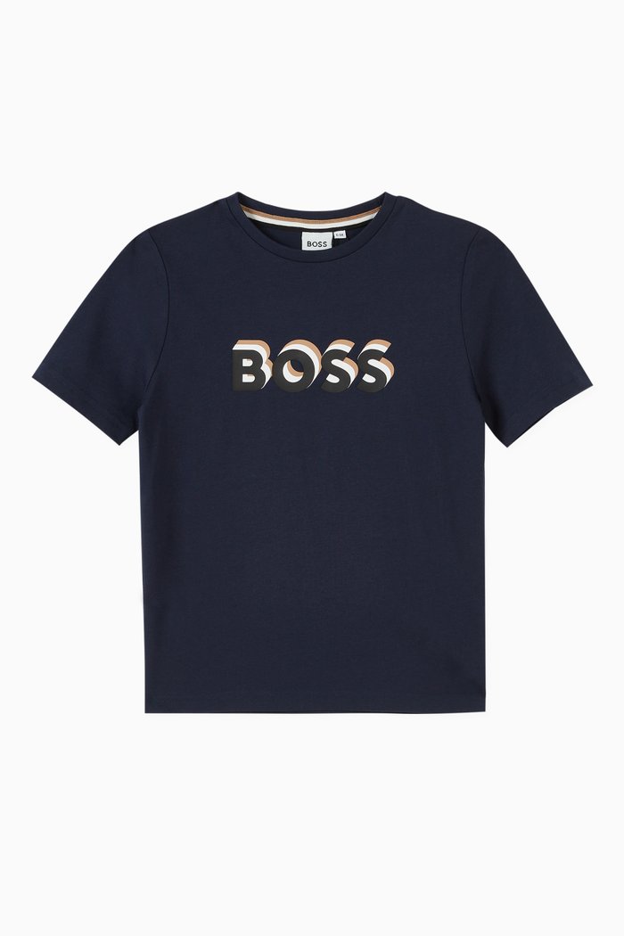 

Logo T-shirt in Cotton Jersey, Blue