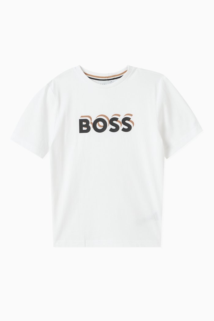 Logo T-shirt in Cotton Jersey, White