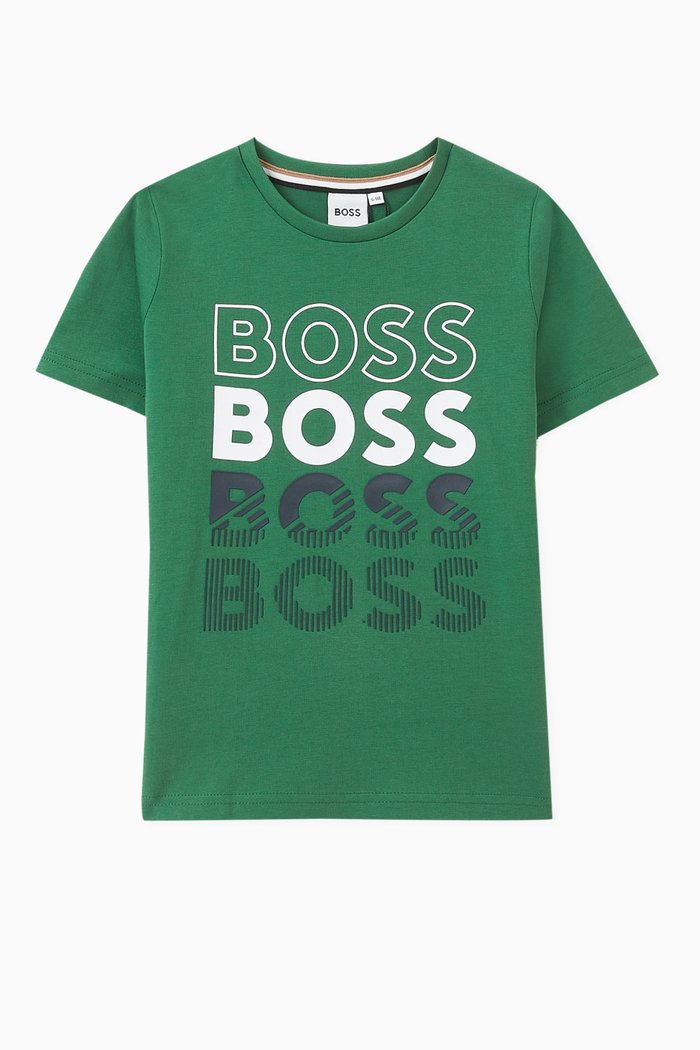 

Graphic Logo Print T-shirt in Cotton Jersey, Neutral