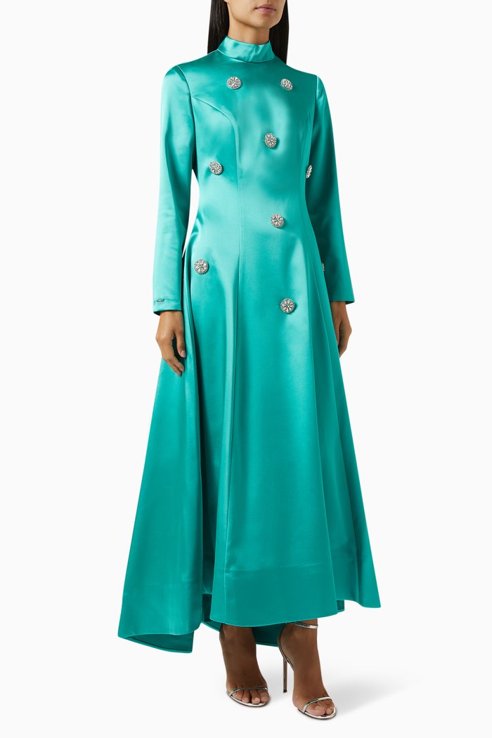 Andiana Embellished Maxi Dress, Green