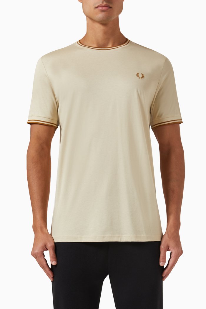 

Twin Tipped T-shirt in Cotton-jersey, Neutral