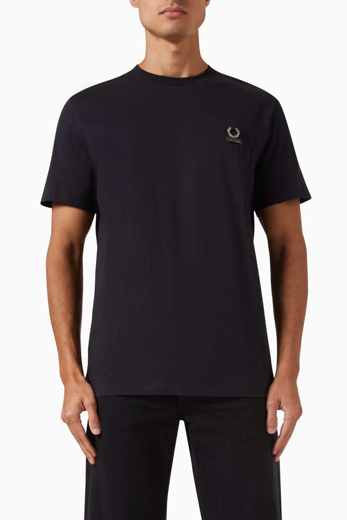 

x Raf Simons Enamel Pin T-shirt in Cotton-jersey, Black