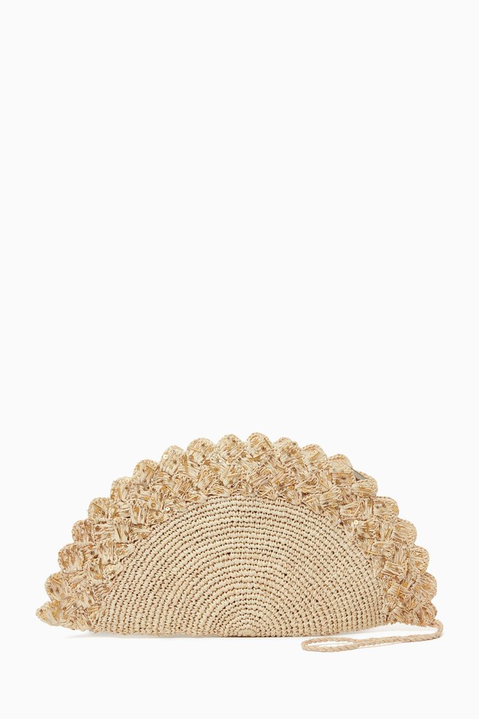 

Malu Clutch in Straw, Neutral