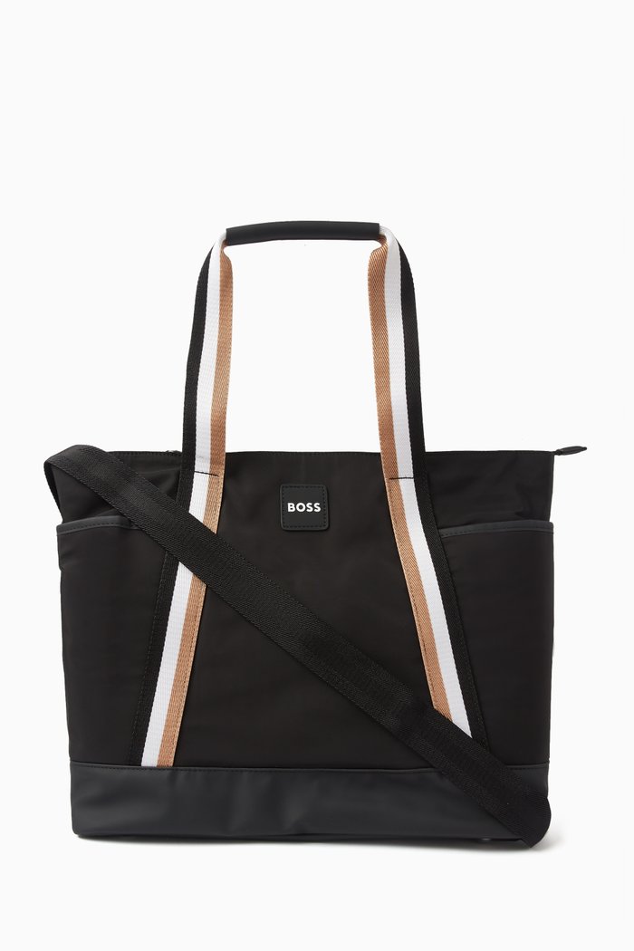 

Logo Changing Bag in Canvas, Black