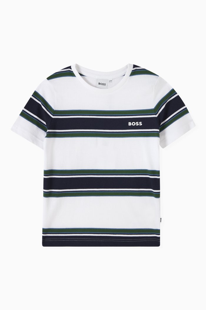 Logo T-shirt in Cotton-jersey, Green