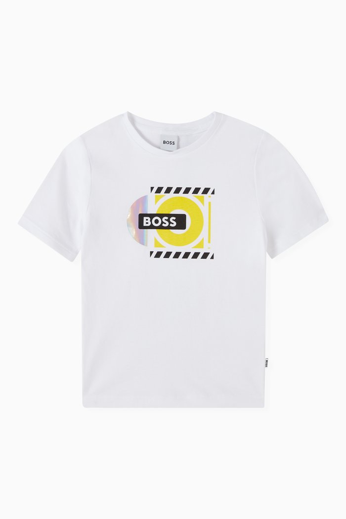 Logo-print T-shirt in Cotton, White
