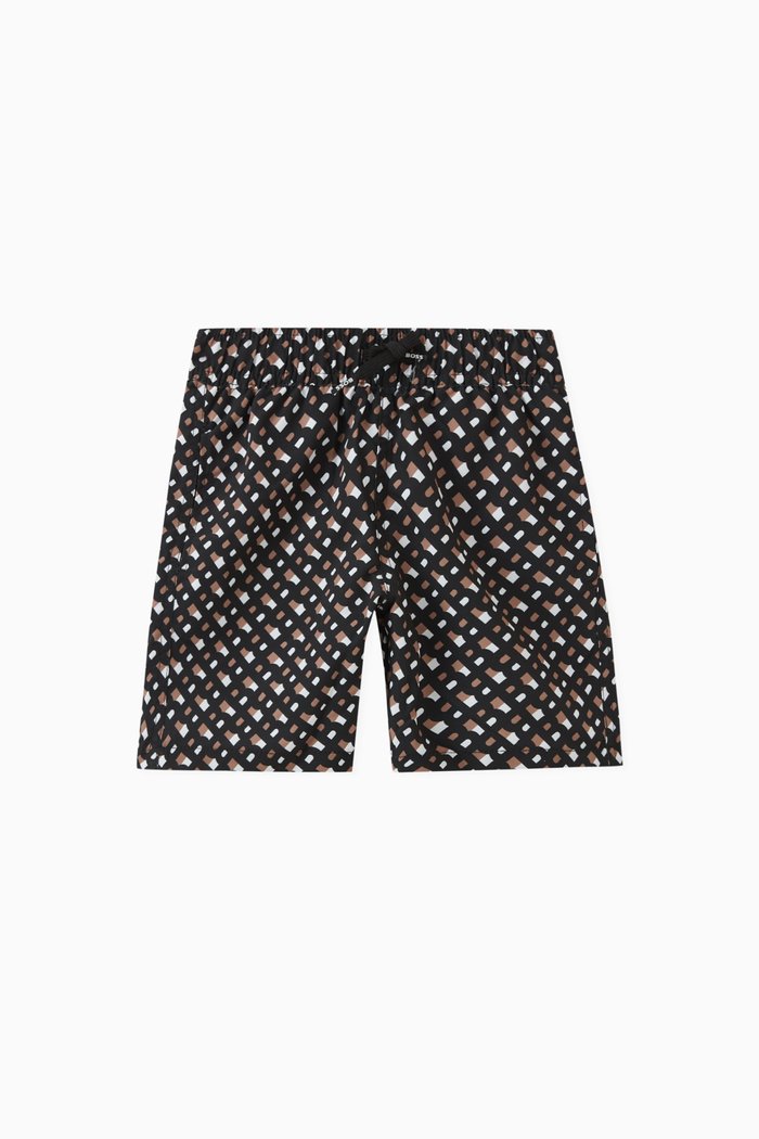 

Monogram Swim Shorts, Black