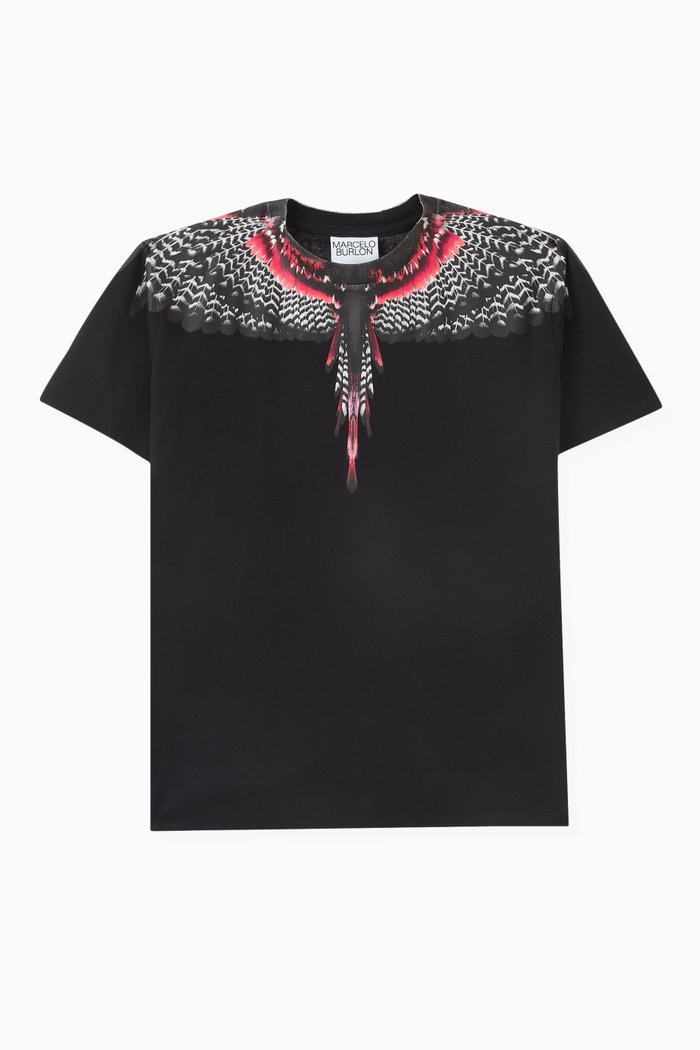 

Grizzly Wings T-shirt in Cotton-jersey, Black