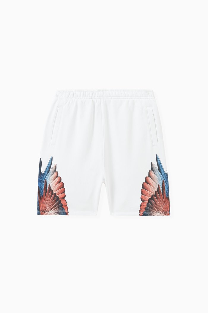 

Icon Wings Relax Sweatshorts in Cotton, White