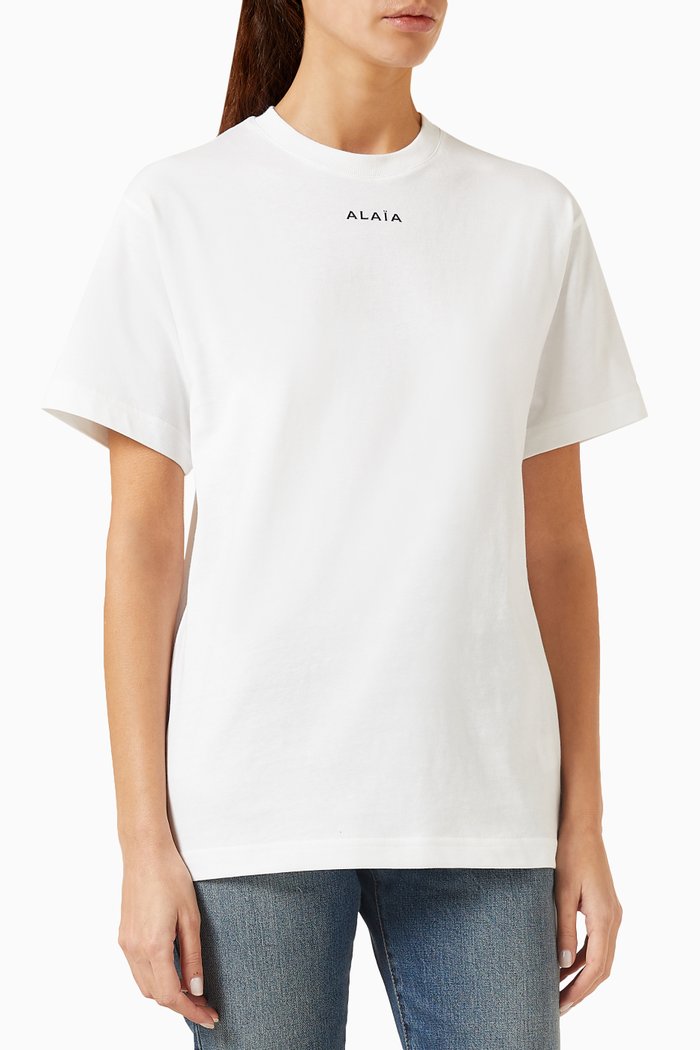 Fitted T-shirt in Cotton Jersey, Multicolour