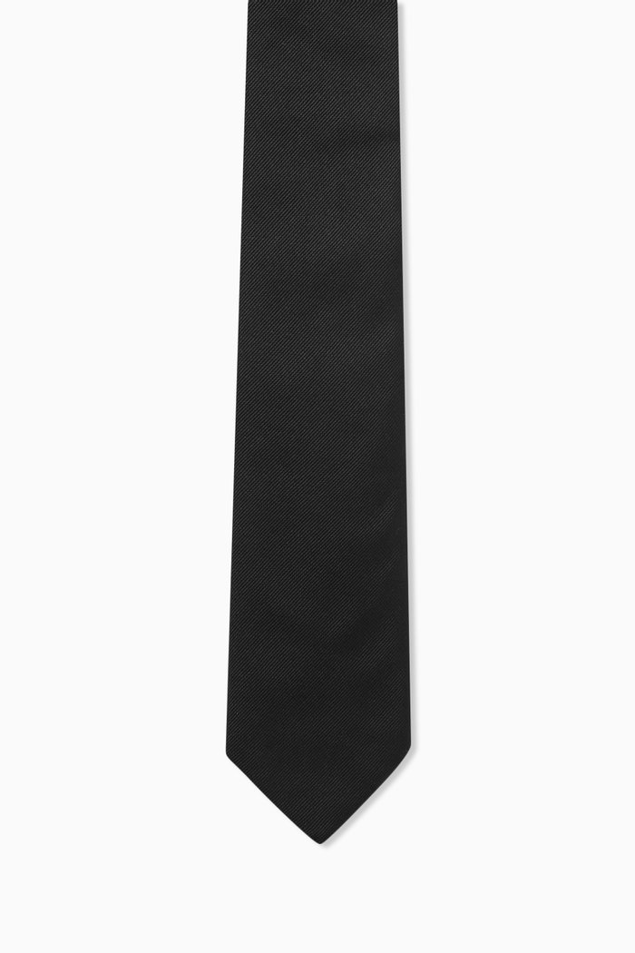 

Formal Tie in Silk Jacqaurd, Black