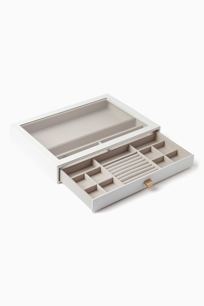 

Supersize Display Drawer Jewellery Box, White