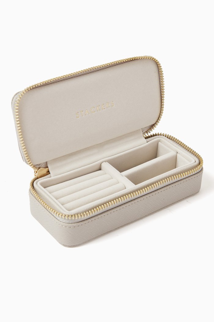 

Medium Travel Jewellery Box, Neutral