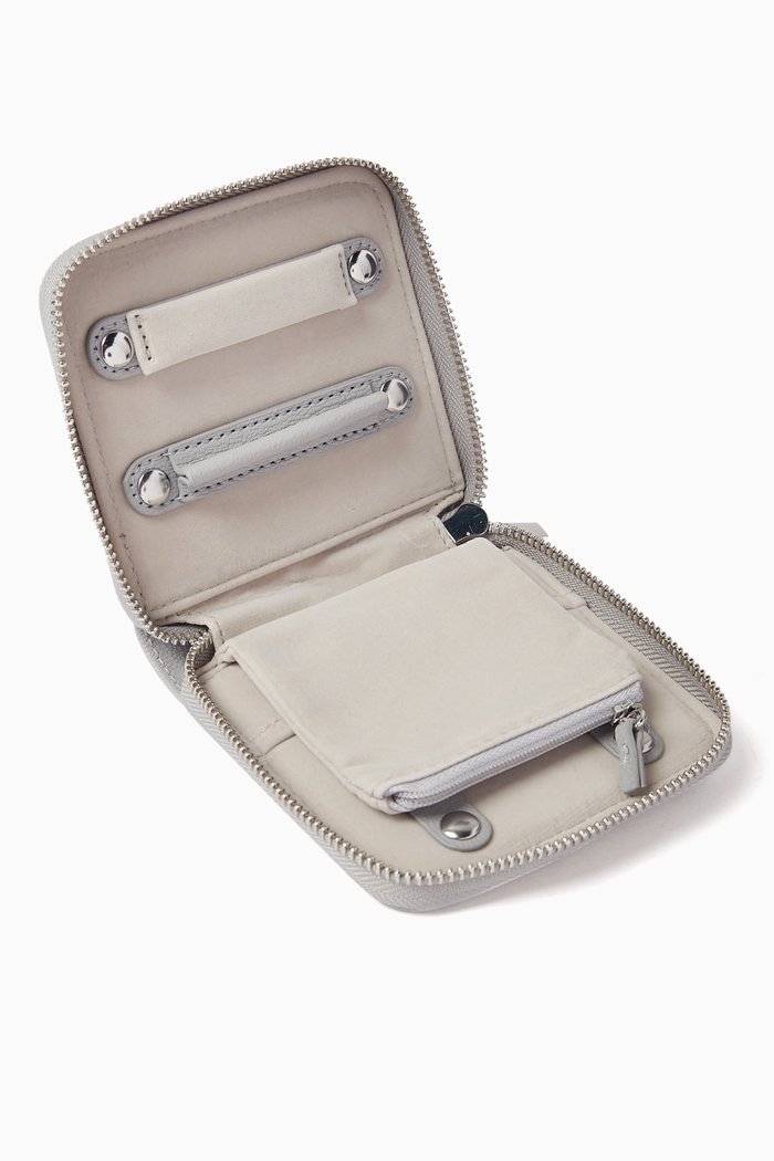 

Mini Compact Jewellery Roll, Grey