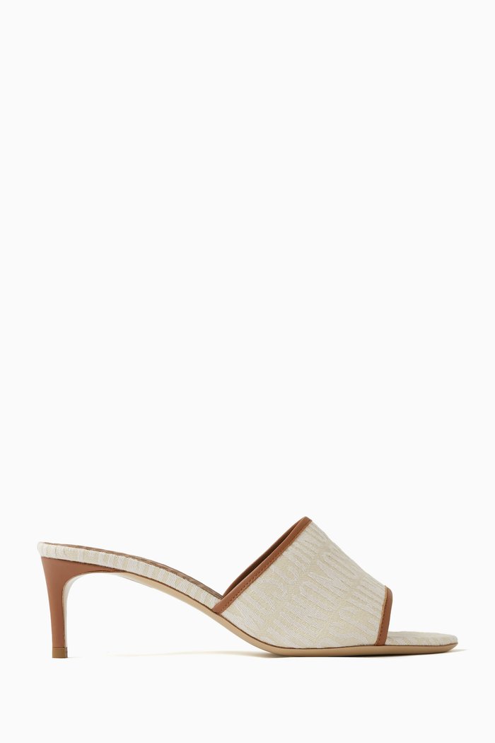 

All-over Logo Mules in Jacquard, Pink