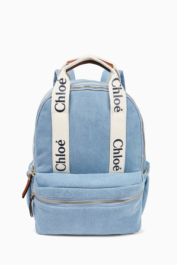

Logo Backpack in Denim, Blue