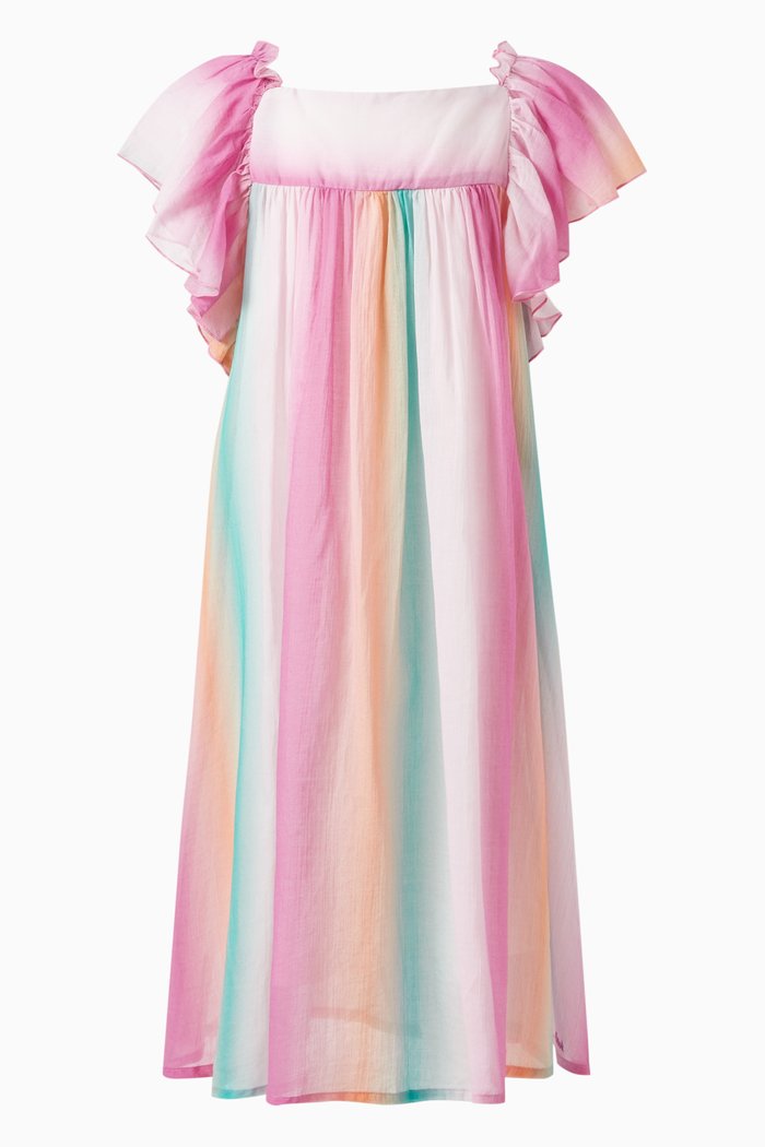 

Striped Dress in Crepe, Multicolour