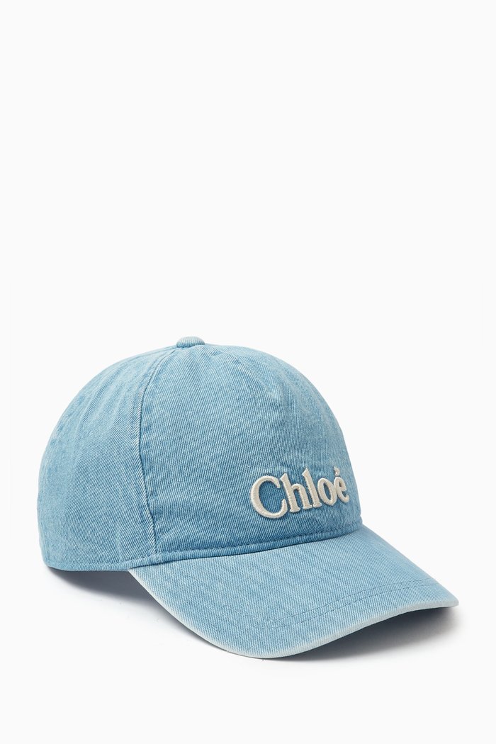 

Logo Cap in Denim, Blue