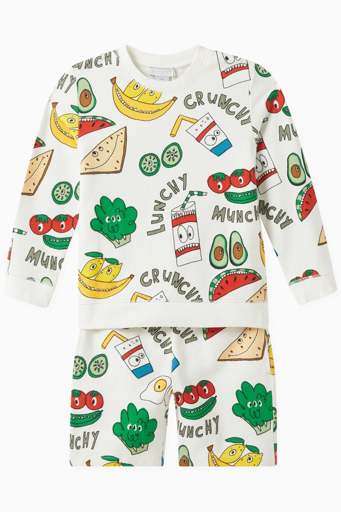 

Crunchy Lunchy Set in Organic Cotton, White