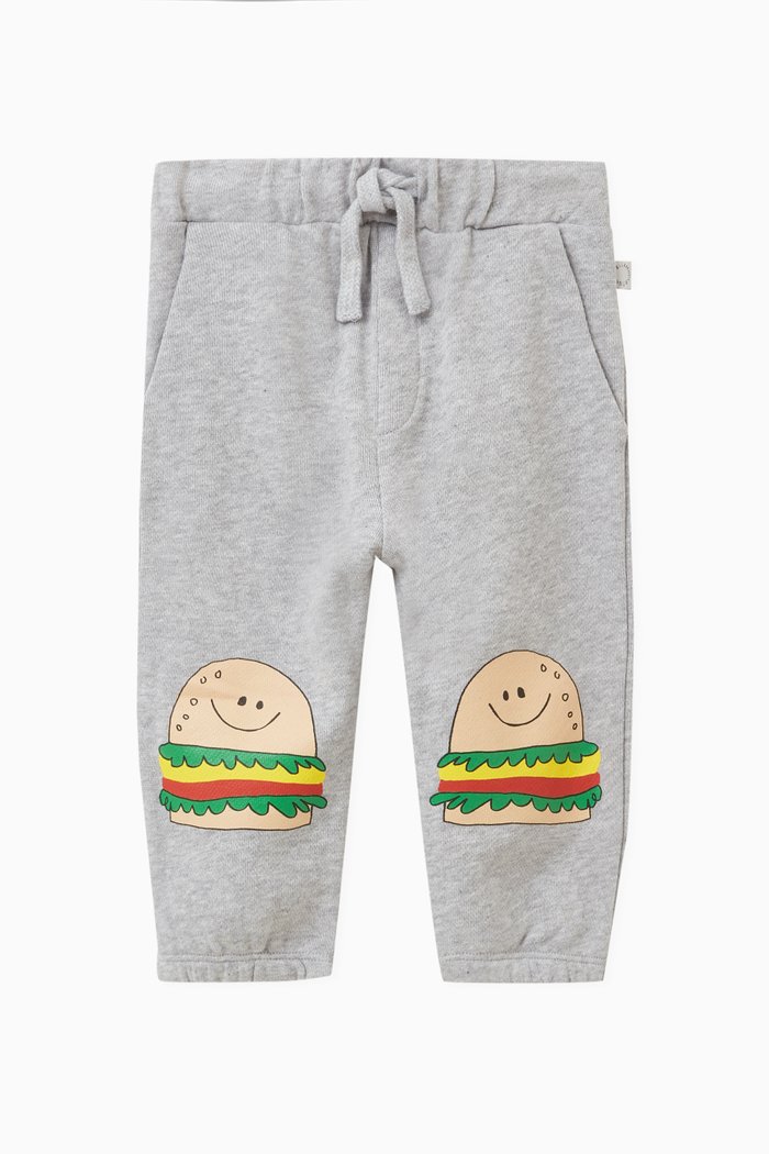 

Hamburger-print Sweatpants, Grey
