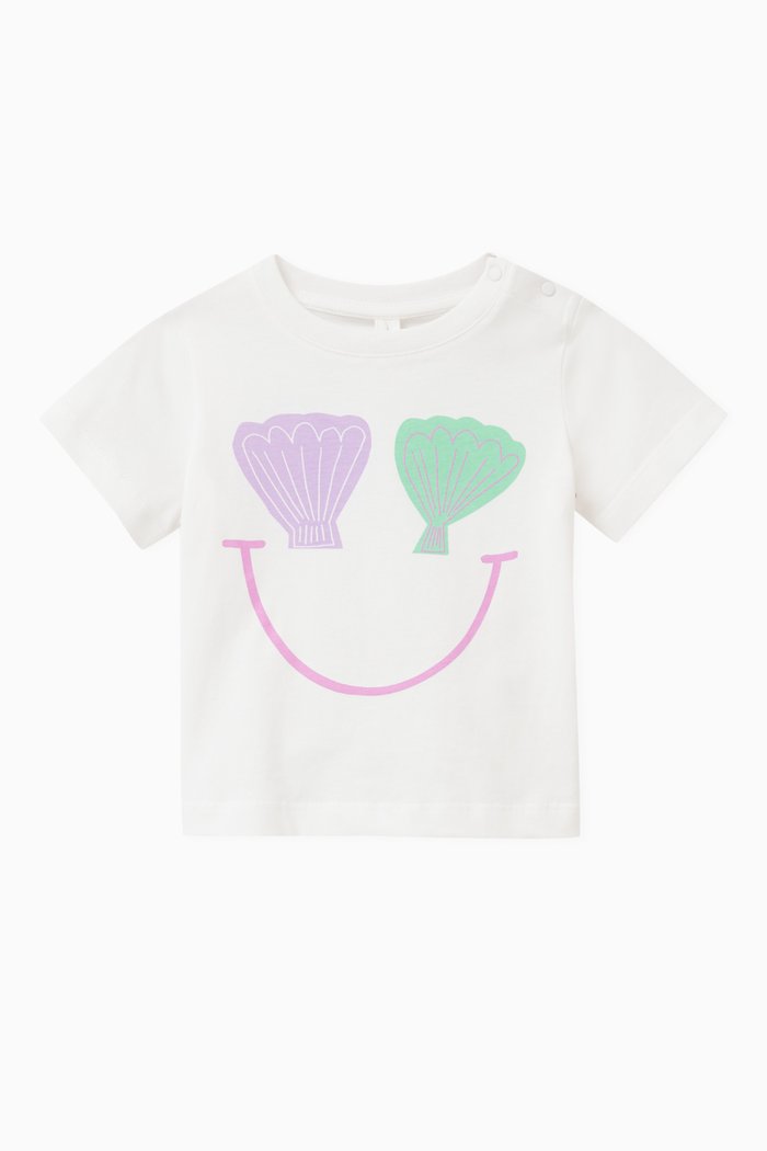 

Seashell-print T-shirt, White