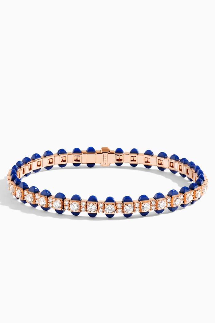 

Tip-Top Diamond Tennis Bracelet in 18kt Rose Gold