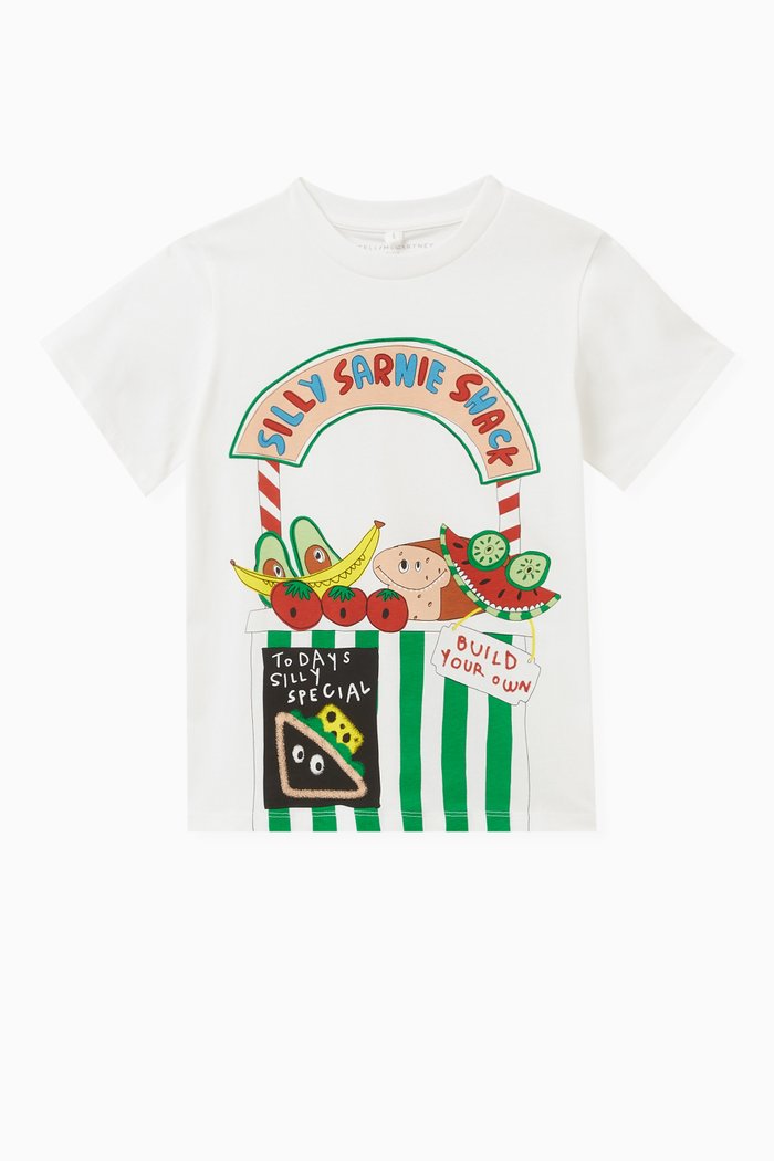 Fruit-print T-shirt, White