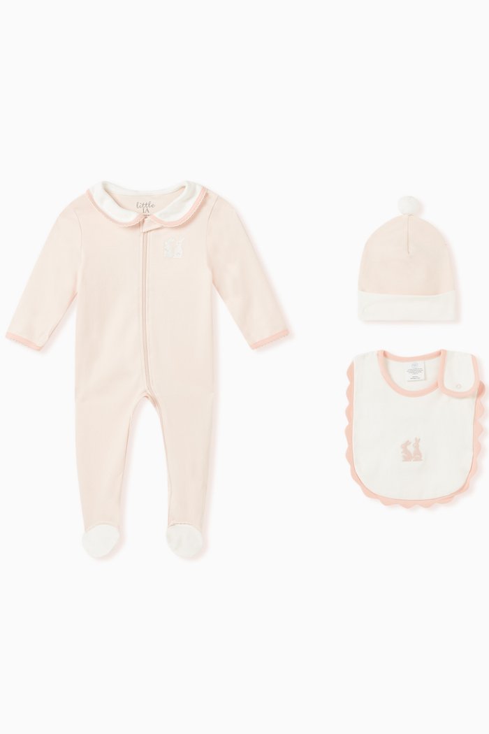 

Bunny Smart-Zip 3-Piece Organic Cotton Set, Orange