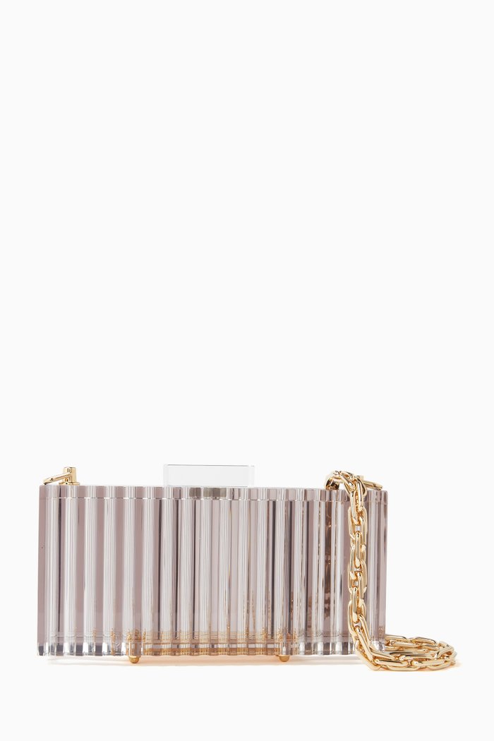 

Philo Clutch in Acrylic, Brown