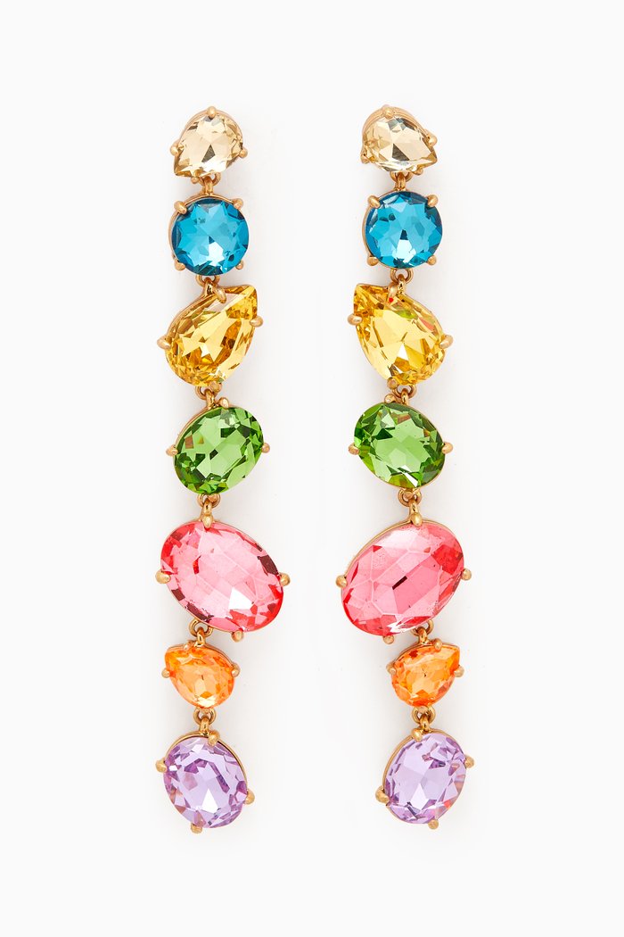 

The Mad Merry Marvelous Earrings in Gold-plated Metal, Multicolour
