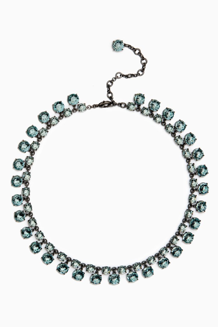 

The Ice Breaker Necklace in Metal, Blue