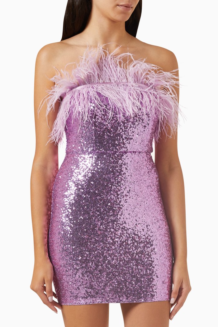 

Ezra Mini Dress, Purple