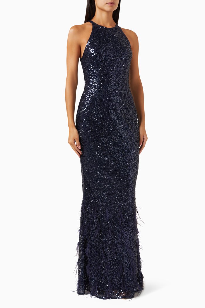 Sasha Maxi Gown, Blue