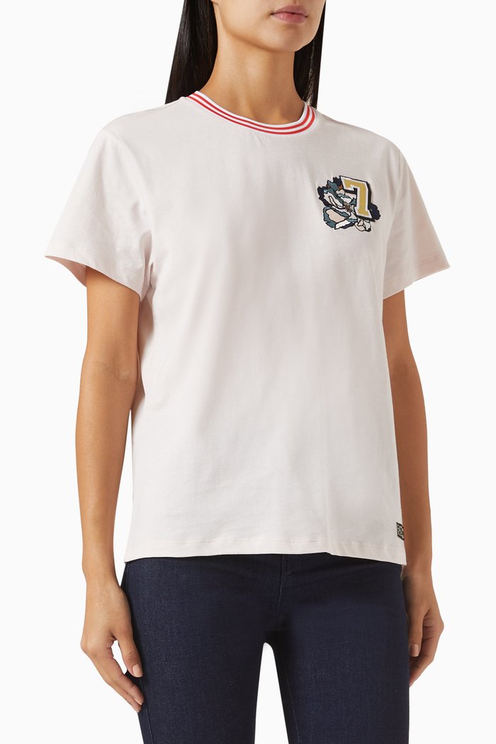 

20th Anniversary Logo T-shirt Cotton-jersey, Pink