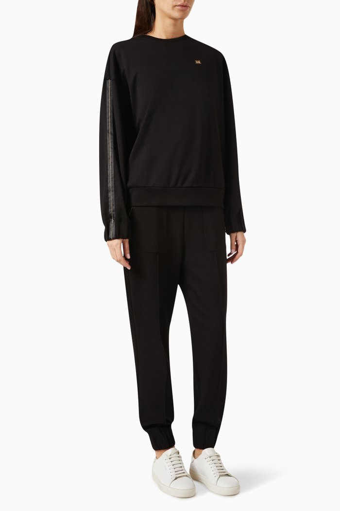 EA7 Tracksuit in Jersey, Black