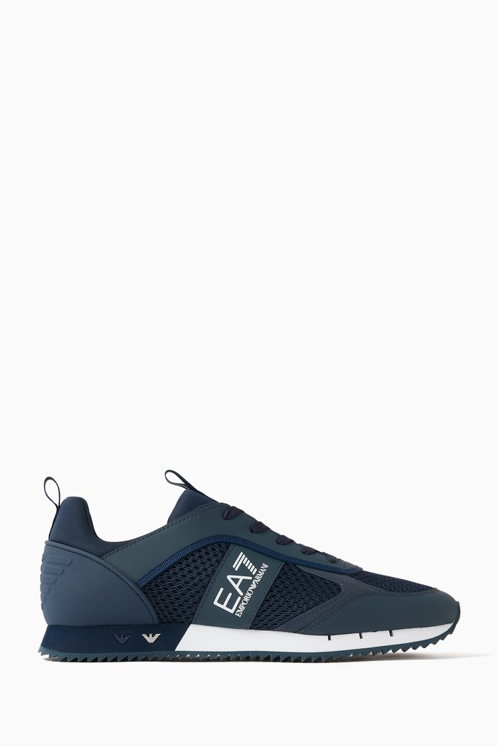 

EA7 Sneakers in Mesh & Neoprene, Blue
